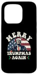 Coque pour iPhone 15 Pro Joyeux Noël de Trump : encore un jeu de mots drôle