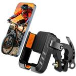 Zivacate Bike Phone Holder, 360° Rotatable Detachable Motorbike Phone Mount, Cycle Phone Holder Compatible with iPhone 13 15 14 Pro Max Plus, Samsung (Max), 4.7''-7.2'' Mobile Phone