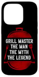 iPhone 14 Pro BBQ Smoker Grill Master The Man The Myth The Legend Badge Case