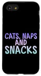 Coque pour iPhone SE (2020) / 7 / 8 Cats Naps And Snacks Propriétaire d'animal