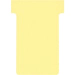 Nobo Size 2 T-Cards Yellow 4.9 x 8.5 cm Pack of 100