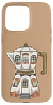 iPhone 15 Pro Max Coffee House in a Stovetop Espresso Maker, Cute Illustration Case