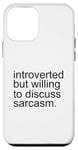 Coque pour iPhone 12 mini Drôle Simple Minimalisme Introvertis Sarcasme Introverti