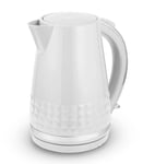 Tower Solitaire 1.5L 3000W Jug Kettle in White, Rapid Boil - T10075WHT