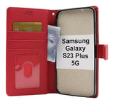 New Standcase Wallet Samsung Galaxy S23 Plus 5G (Röd)