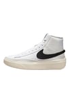 Nike Homme Blazer Mid Sneaker, White Black Summit White Phantom, 42.5 EU