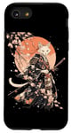 iPhone SE (2020) / 7 / 8 Cat Samurai Ninja Cat Samurai Art Ukiyo-e Case