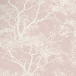 Holden Decor Whispering Trees Dusky Pink Glitter Textured Wallpaper 65400