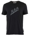 Icebreaker Tech Lite SS Tee Natural Skitour Men T-shirt Svart S - Fri frakt