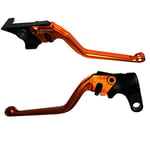 ACCOSSATO Paire de leviers orange pour Yamaha Fz6 R de 2009 à 2017 (CC 600)