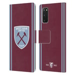 WEST HAM UNITED FC 2024/25 CREST KIT LEATHER BOOK CASE FOR SAMSUNG PHONES 2