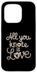 Coque pour iPhone 15 Pro Cordon Art Macramé Artistes Tisseuses Cordon