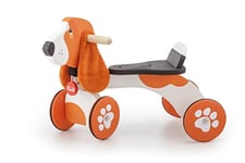 Ride-on Bracco | Trudi by Sevi | Jeux à chevaucher. Chien à roulettes pour Enfants. Premières années. Jeux en Bois Sevi | 57x41x33cm | Porteurs géants | modèle 88017