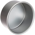 Decora, 0062621 Moule Professionnel Rond Ø 15 x 7,5 cm de Hauteur, en Aluminium anodisé, sans Points de Soudure, Design Professionnel, Argent