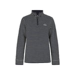 Weird Fish Mens Shorling Stripe Macaroni Quarter Zip Jumper (Frost Grey) - Size Large