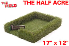 The Field - HALF ACRE FIELD - 17" x 12" - Play Field with Hedge & Gates Grass