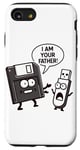 Coque pour iPhone SE (2020) / 7 / 8 Disquette vers clé USB 90s 00s Ordinateur Drôle Geek Joke