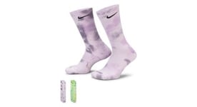 Chaussettes  2 paires  nike everyday plus violet vert