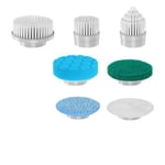 Brush Head 7 Pack, Replaceable Brush Heads for Spin Scrubber, Cordless Spin Scrubber for Bathroom Floor Car Tile