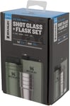 Motorservice/Jaktia Stanley Shotglass + Flask Set - Hammertone Green