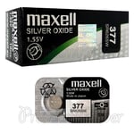 2 X Maxell 377 Argent Oxyde Piles 1.55V SR66 SR626SW 376 Montres 0% Mercure