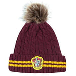 Cinereplicas - Harry Potter - Pompon Bonnet - Licence Officielle - Maison Gryffondor - Rouge et Jaune - Taille Unique