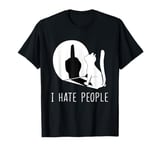 Funny People Cat I Hate People Cat Gifts for Men Women Kids T-Shirt