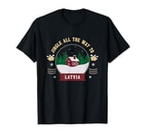 Jingle All The Way To Latvia - Latvian Christmas Travel T-Shirt