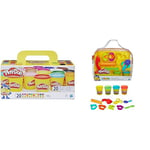 Play-Doh – 20 Pots de Pate A Modeler - Super Couleurs - 84 g chacun & Mon Premier Kit avec 4 Pots de Pate a Modeler