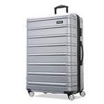 Samsonite Unisex Omni 2 Hardside Expandable Luggage with Spinner Wheels, Arctic Silver, Carry-On 19-Inch, Omni 2 Hardside Expandable Luggage with Spinner Wheels