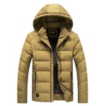 Doudoune Homme De Marque À Capuche Detachable Manteau Homme Masculin Épaississant Tissu Respirant Parka Homme -Zs306769