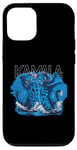 Coque pour iPhone 12/12 Pro Blue Cats Wave for Kamala Cat Owners Chat pour Kamala Cat