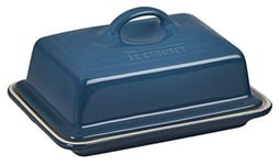 Le Creuset Beurrier en Céramique, 900 g, 17 x 12.5 x 9 cm, Deep Teal, Bleu Sarcelle Profond