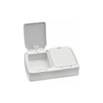 Boîte de Rangement de Bureau, Petite boîte de Rangement en Plastique Blanc avec couvercles pour Ranger de Petits Objets, Perles, Bouchons d'oreille,
