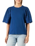 United Colors of Benetton Women's T-Shirt 3pqyd103r, Blue 2g6, S