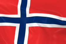 Waving Flag of Norway - 3D Render of the Norwegian Flag with Silky Texture