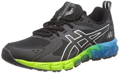 ASICS Gel-Quantum 180 GS Sneaker, Black Aizuri Blue, 4.5 UK