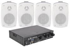 Smart Outdoor -Compact Amplifier & 4 wall Speakers Kit , Adastra, 300.105UK