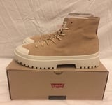 Levi’s Patton S Casual Canvas / Suede Boots Light Beige Women’s Size 7.5uk Rare