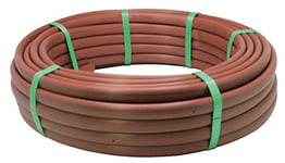 Aqua Control C4356 - Rouleau de 25 mètres de tuyau en polyéthylène pour l'irrigation, avec goutteurs intégrés tous les 50 cm, diamètre 16 mm, consommation constante par goutteur de 2 l/h, couleur marron, 2500x1,6x1,6 cm