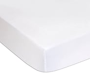 Lot de 2 Protèges Matelas, alèses | Couffin, Berceau Bébé | Imperméable & Respirant | Blanc | Marque Easy dort | Certifié Oeko-Tex | Fabriqué en Europe (Coton Bio - 2 Protèges Matelas, 40x80)