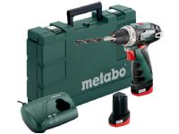 Metabo PowerMaxx SB Basic - Slagborr/skruvdragare - sladdlös - 2 hastigheter - nyckellös chuck 10 mm - 34 N·m - 2 batterier - 12 V