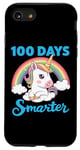 Coque pour iPhone SE (2020) / 7 / 8 100 Days Smarter Unicorn Girls Teacher 100e jour d'école