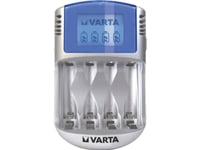 Varta Lcd Charger - 2-4 H Batteriladdare - (För 4Xaa/Aaa) + Växelströmsadapter + Bilströmsadapter - 4 X Batterier Laddas - 1400 Ma