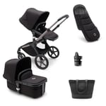 bugaboo Kombivagn Fox 5 med tillbehör Black/Midnight Black