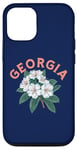 Coque pour iPhone 15 Georgia Appalachia Mountain Laurel Logo Minimalist Art