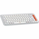 Clavier Logitech Pop Icon Blanc Espagnol Qwerty QWERTY