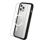 RhinoShield Coque modulaire Mod NX Compatible avec MagSafe pour [iPhone 12 Pro Max] | Force magnétique supérieure, Personnalisable. Absorbe Les impacts des Chutes de 3.5 mètres - Noir