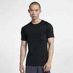 Nike Breathe Pro Men's Short-Sleeve Top , Black/Anthracite/(Dark Grey), XL