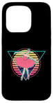 Coque pour iPhone 15 Pro Ballerine rétro futuriste Synthwave Vaporwave Ballet Pop